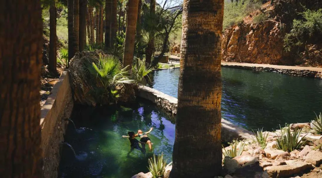 Watsu therapy at Castle Hot Springs